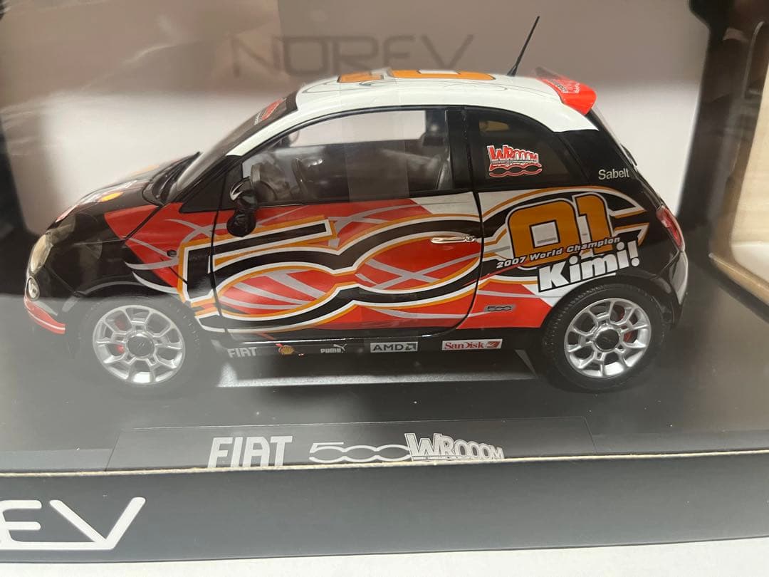 NOREV 1/18 Fiat 500 WROOOM #01 Kimi Räikkönen
