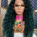 Wowfactor green Hawaiian wave lace wig