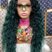 Wowfactor green Hawaiian wave lace wig