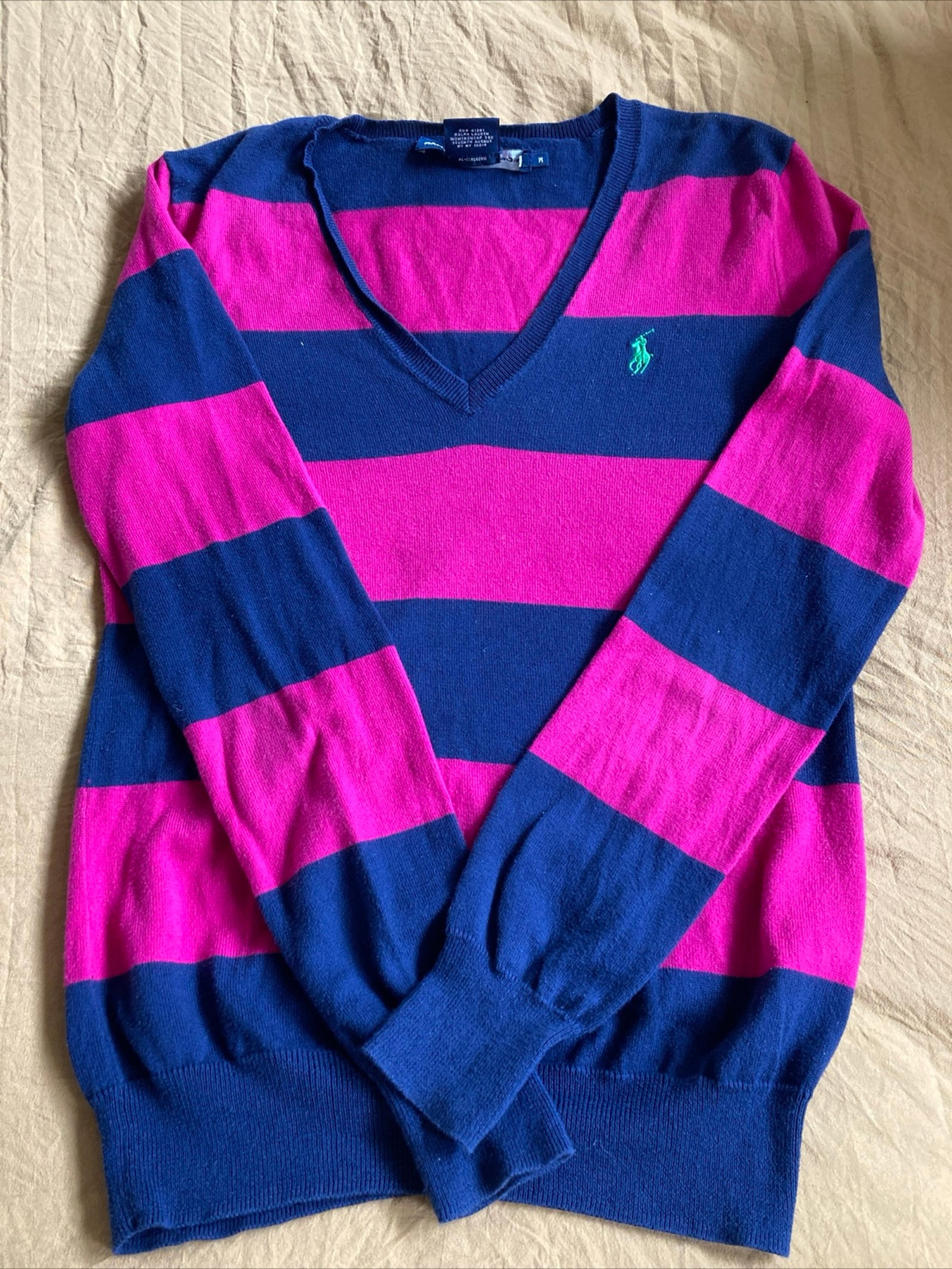 Ralph Lauren Polo Sport Women’s Sweater V Neck Pima Cotton sz M