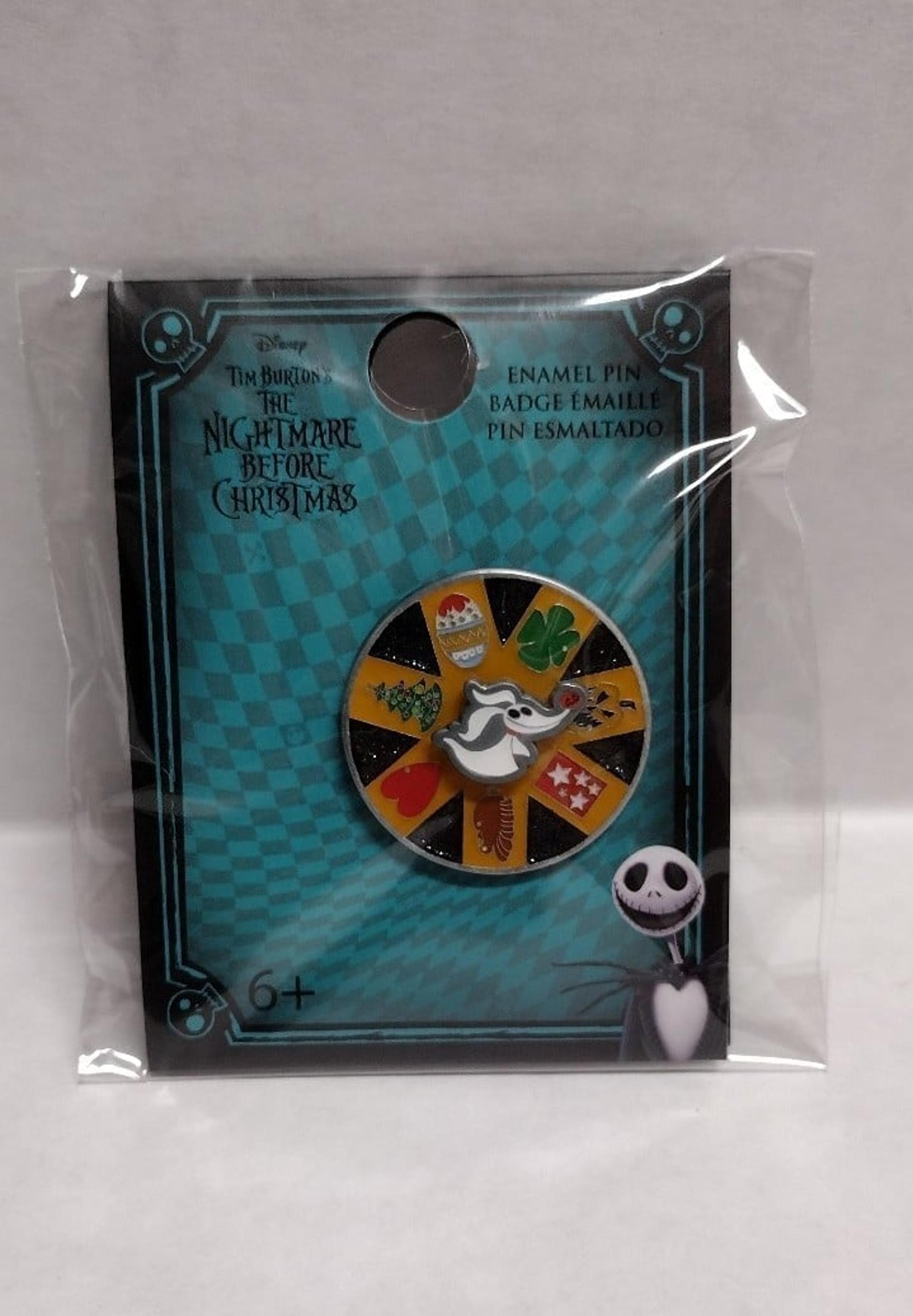 New Loungefly The Nightmare Before Christmas Zero Holiday Doors Spinning Enamel