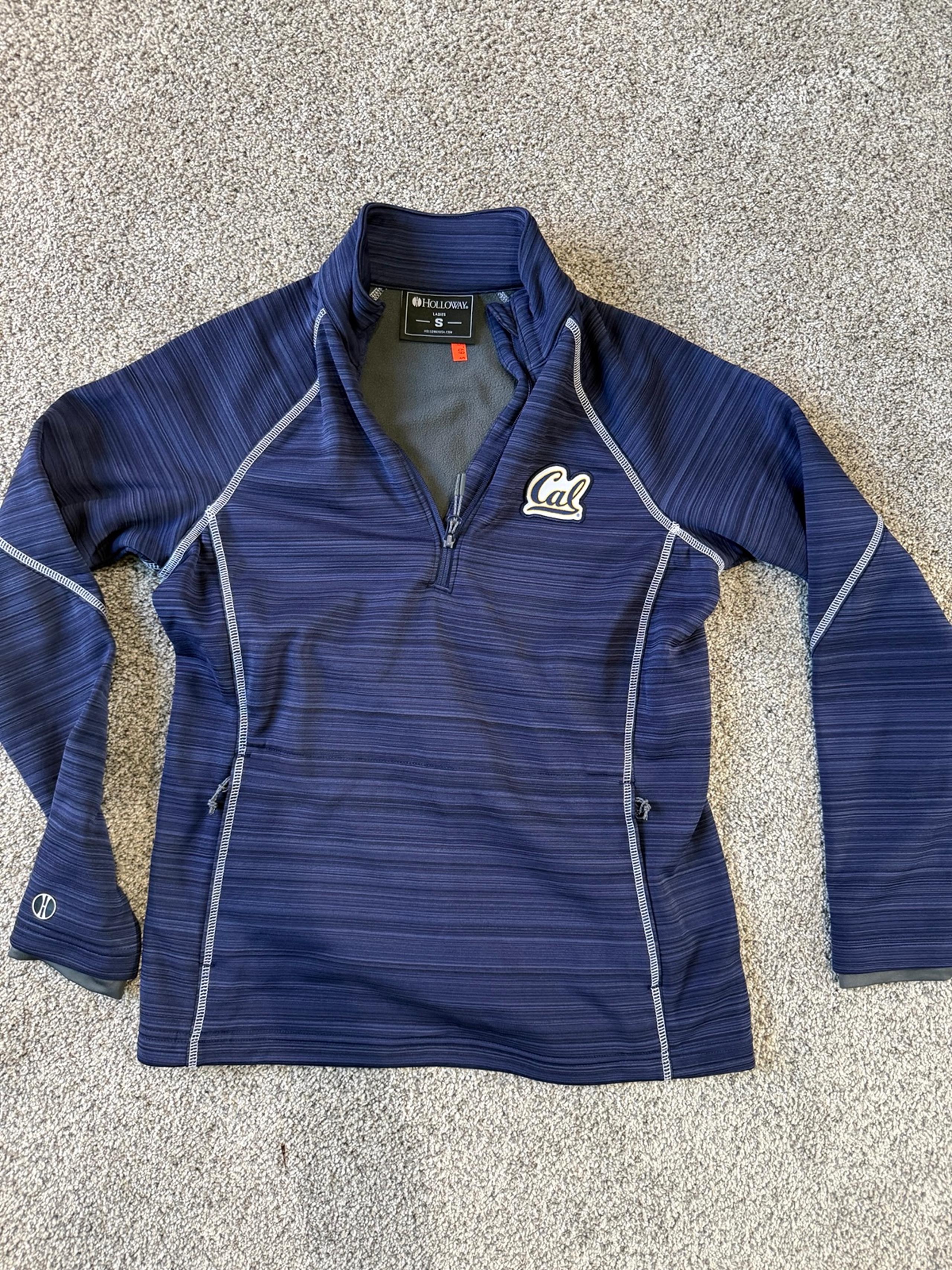 Holloway Cal golden bears  Navy Blue Quarter-Zip Jacket for women