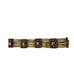 Vintage Silver Mexico Aztec Wide Bracelet Panel Link Carved 7.25