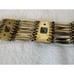 Vintage Silver Mexico Aztec Wide Bracelet Panel Link Carved 7.25