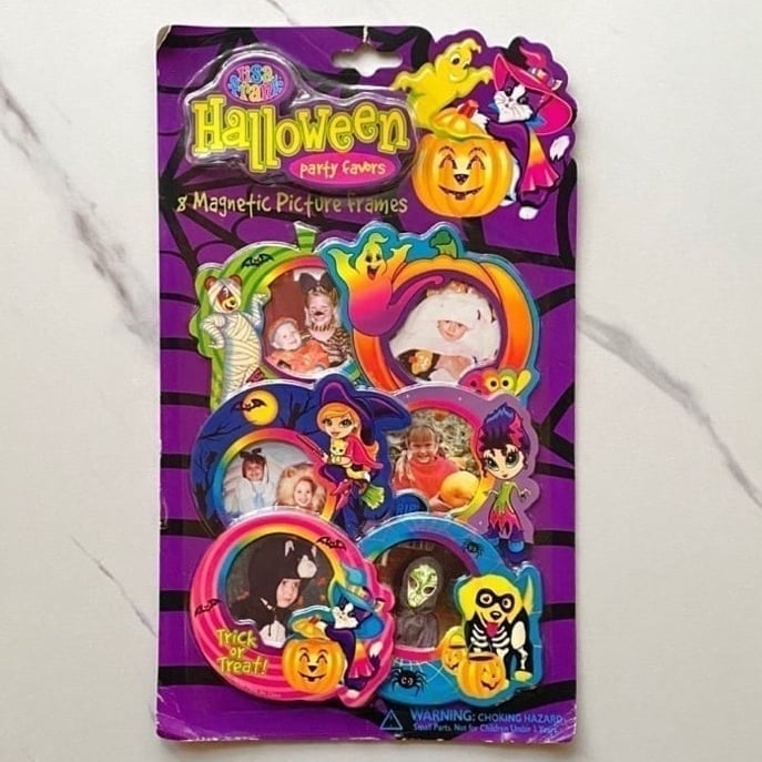 VTG Lisa Frank Halloween magnetic picture frames set - SIP