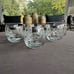 Encore by Toscany - Eight Vintage hand Blown Cut Crystal Old Fashioned Glasses