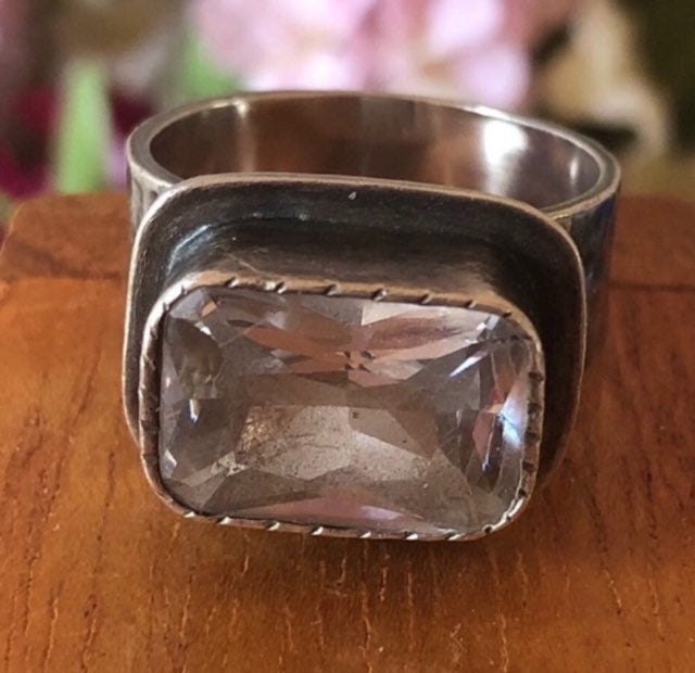 Vintage Silpada Sterling Silver CZ Ring