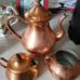Portugal copper Teapot Set