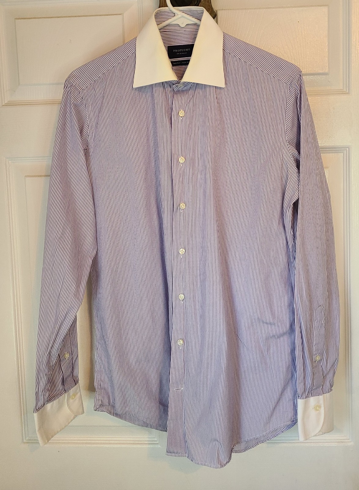 Profuomo Classic Long Sleeve Oxford Dress Shirt,