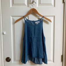 Native Youth chambray halter top, size S