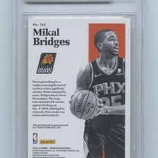 Panini Encased Rookie Notable Signatures Mikal Bridges #162 2019-20 BGS 9