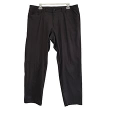 Lululemon Men's ABC Classic Black Obsidian Straight Leg Casual Pants Size 36