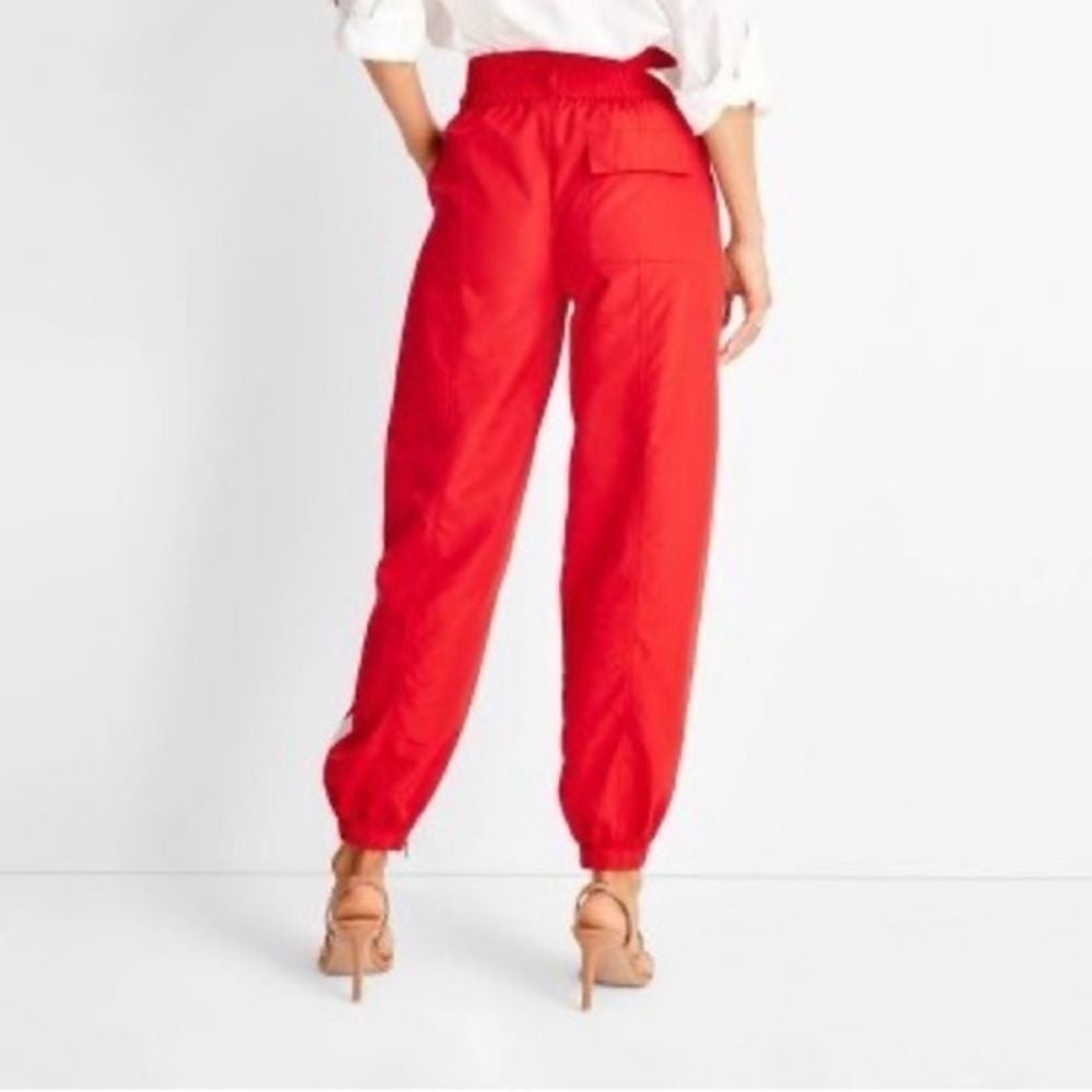 Future Collective PLUS Women's High Rise Nylon Track Pants Size 1X