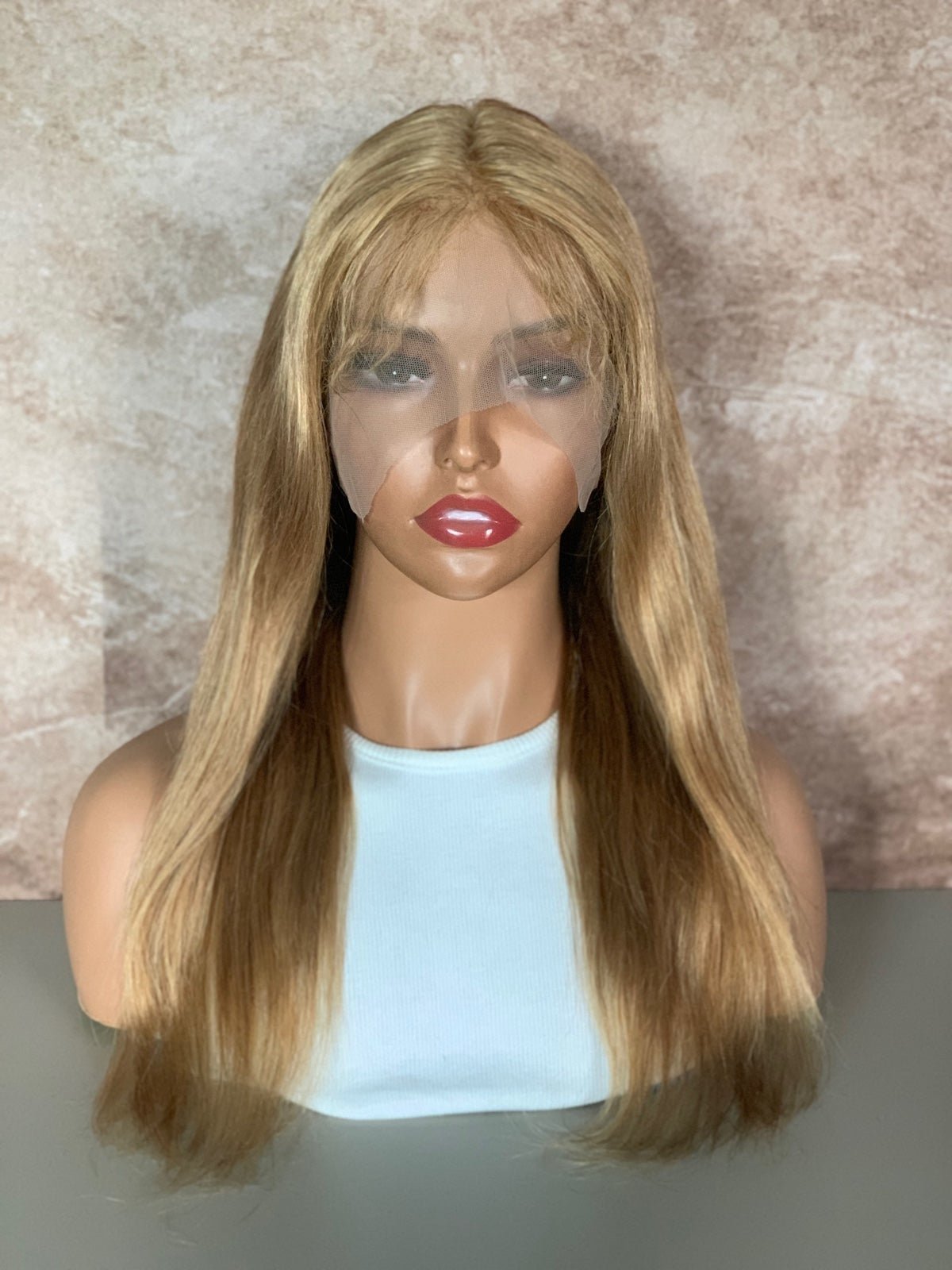Human Hair Golden Blonde Lace Front Wig