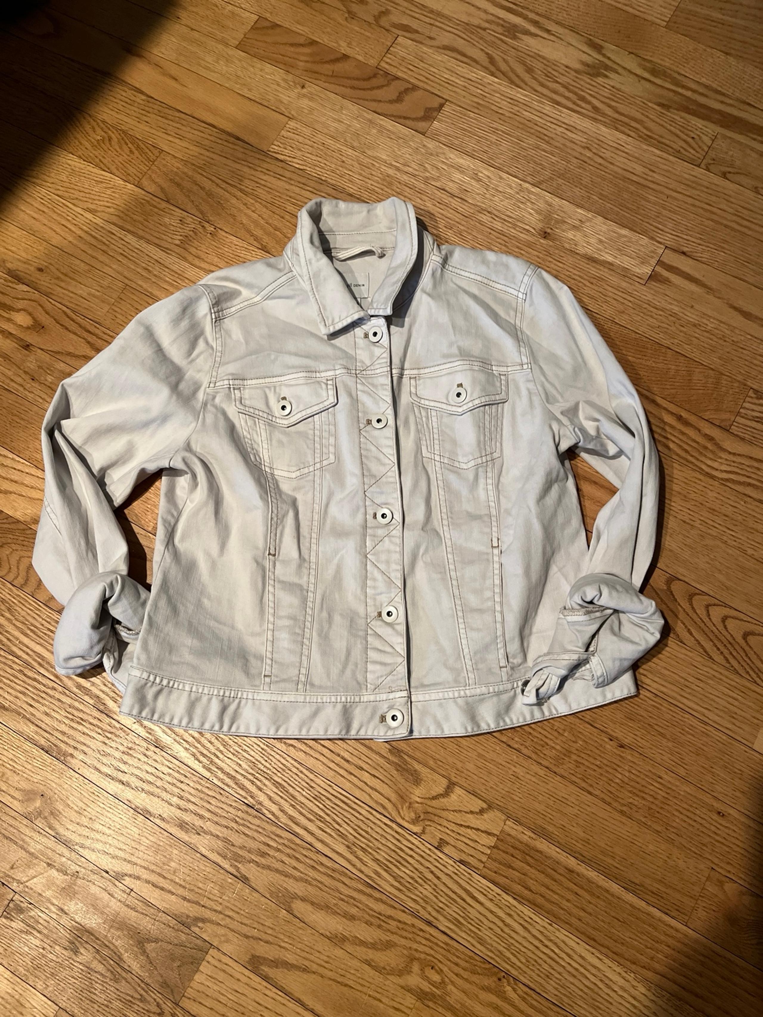 J Jill Denim S beige jacket