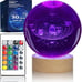 3D Solar System Crystal Ball Nightlight 16 Color Decorate lamp for Astronomy
