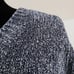 Orvis Sweater Chunky Knit Marled Navy Blue Grey Ultra Plush Chenille Pullover XL