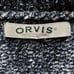 Orvis Sweater Chunky Knit Marled Navy Blue Grey Ultra Plush Chenille Pullover XL