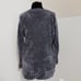 Orvis Sweater Chunky Knit Marled Navy Blue Grey Ultra Plush Chenille Pullover XL