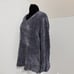 Orvis Sweater Chunky Knit Marled Navy Blue Grey Ultra Plush Chenille Pullover XL