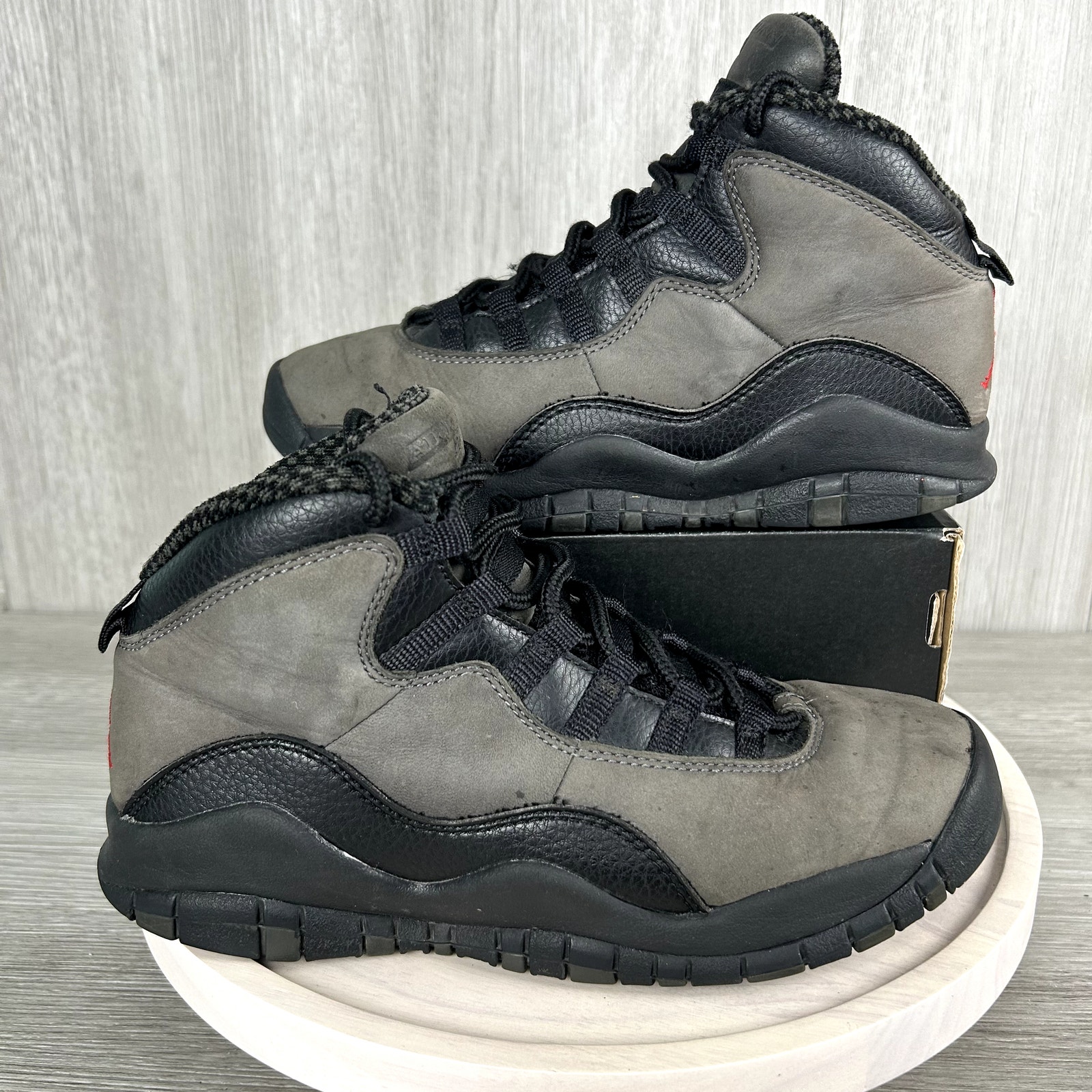 Nike Air Jordan 10 Retro Shadow Black GS Shoe Sneakers 5.5Y 310806-002 2018