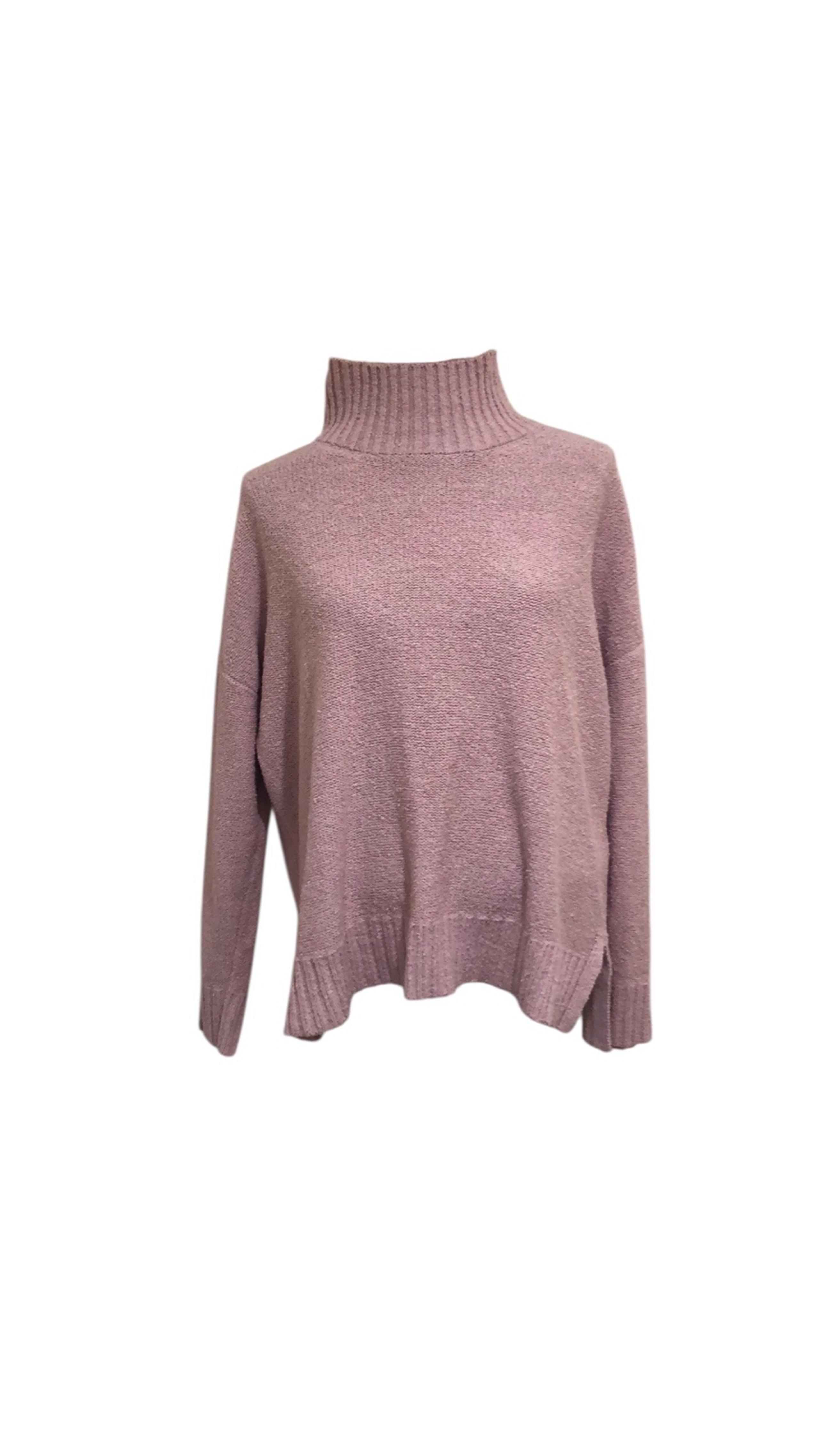 Eileen Fisher Sweater Size XL Dusty Pink Textured Organic Cotton Knit