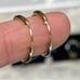 14k Yellow Gold Women's Endless Tube Huggie Style Hoop Earrings