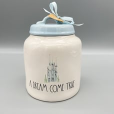 Rae Dunn A Dream Come True Disney Cinderella Princess Canister Castle NEW NWT