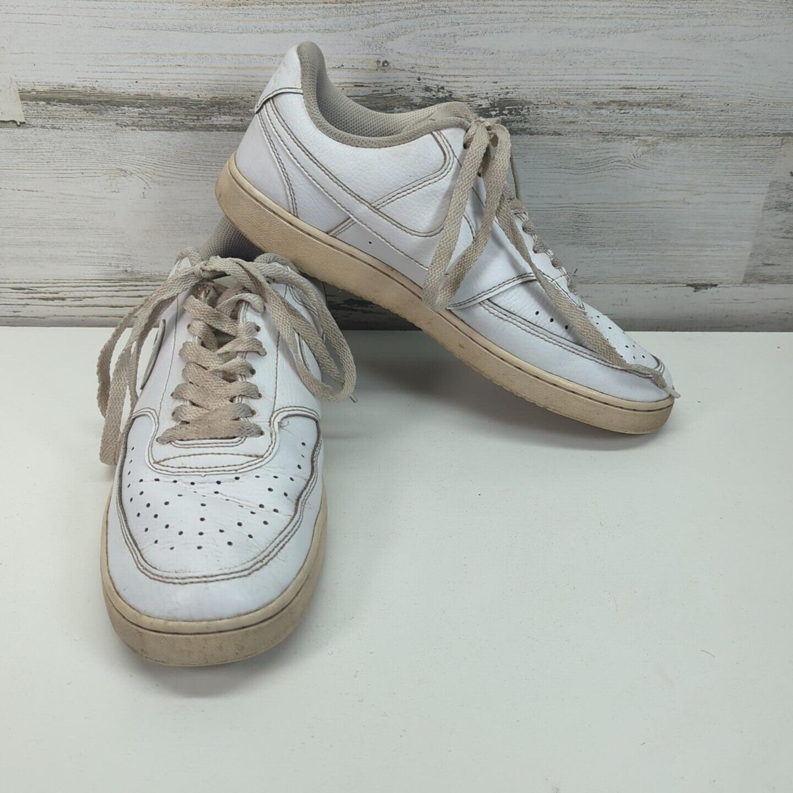 Nike Court Vision Low Triple White Casual Shoes Size 10 Triple White CD5463-100