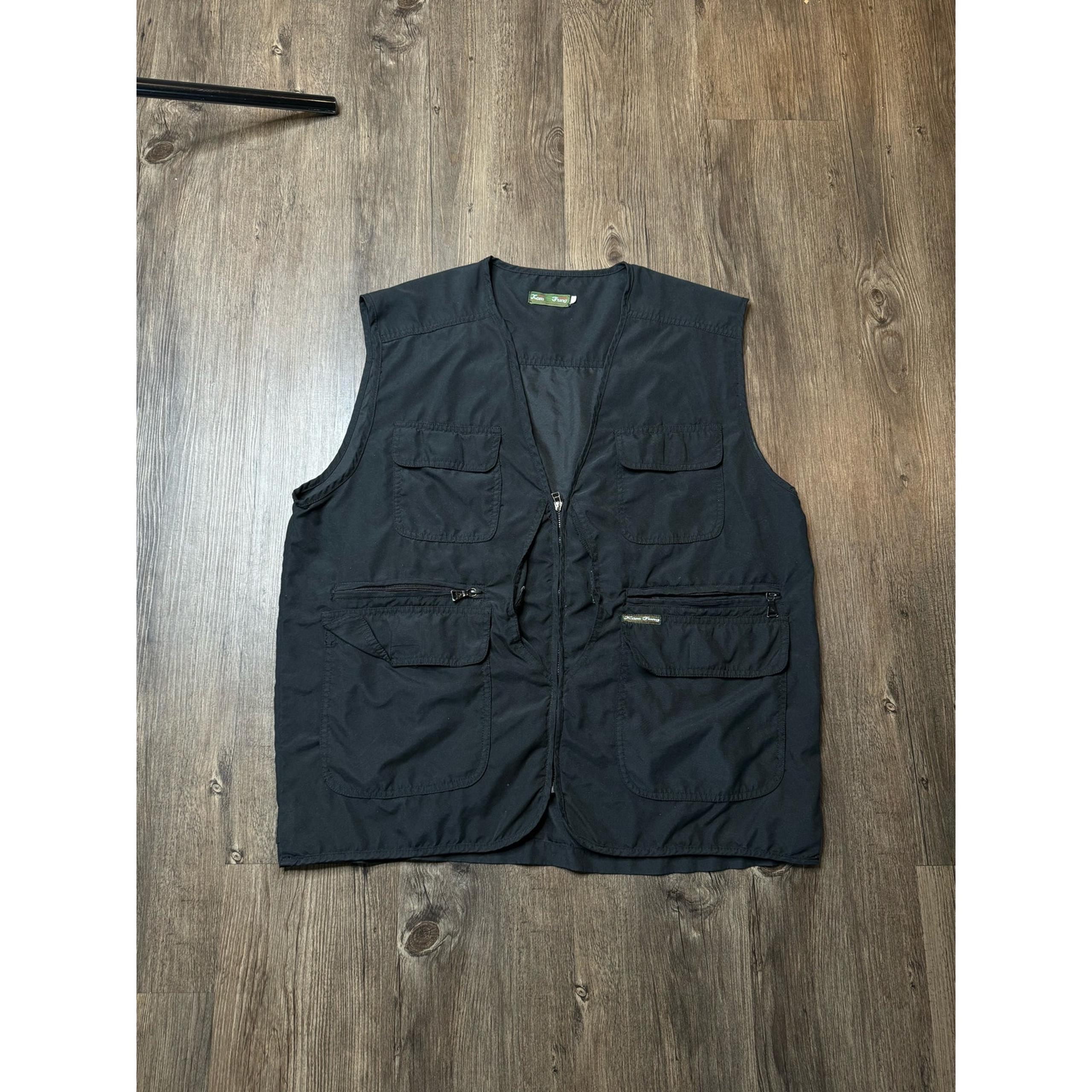 black utility vest SIZE LARGE