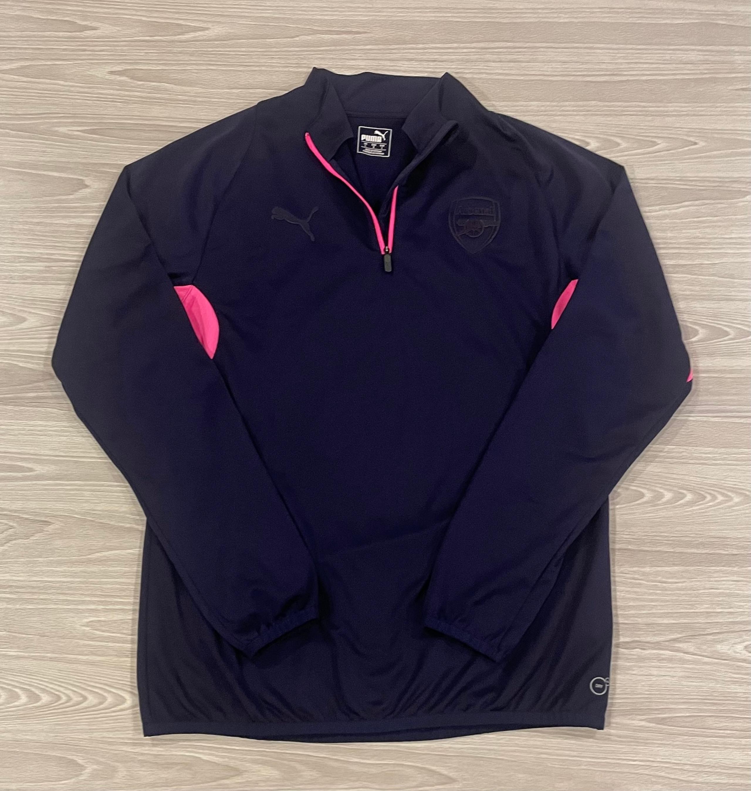 Puma 2017/18 Arsenal Training Jacket Pink Black Premier League Men’s Size Large