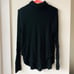 Free People WE THE FREE Waffle Sweater/Pullover/Thermal Black Mock Neck Size XS
