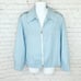 COOL VINTAGE LIGHT BLUE & WHITE LONDON FOG RAIN JACKET!! 44 REG