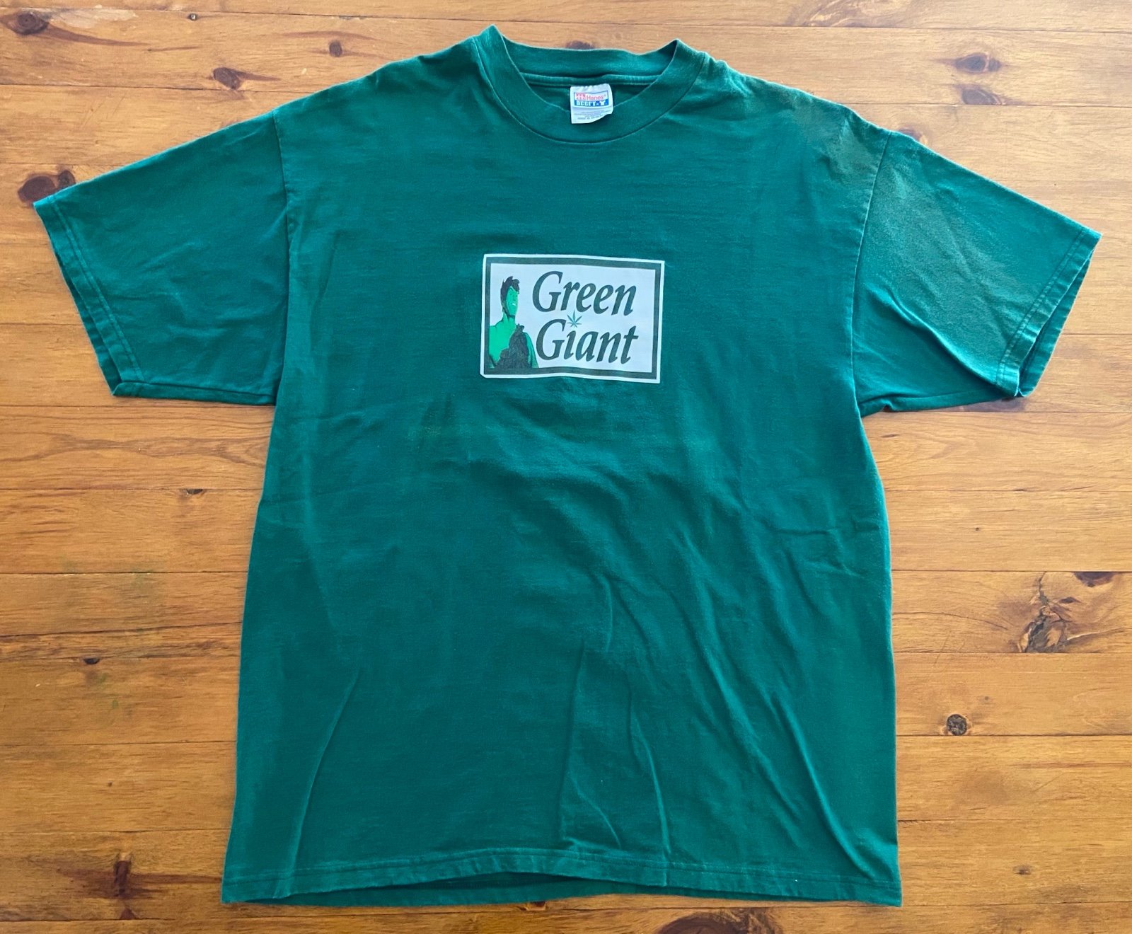 Vintage 90s Jolly Green Giant Marijuana T-Shirt Mens XL Weed Grass Dope MJ