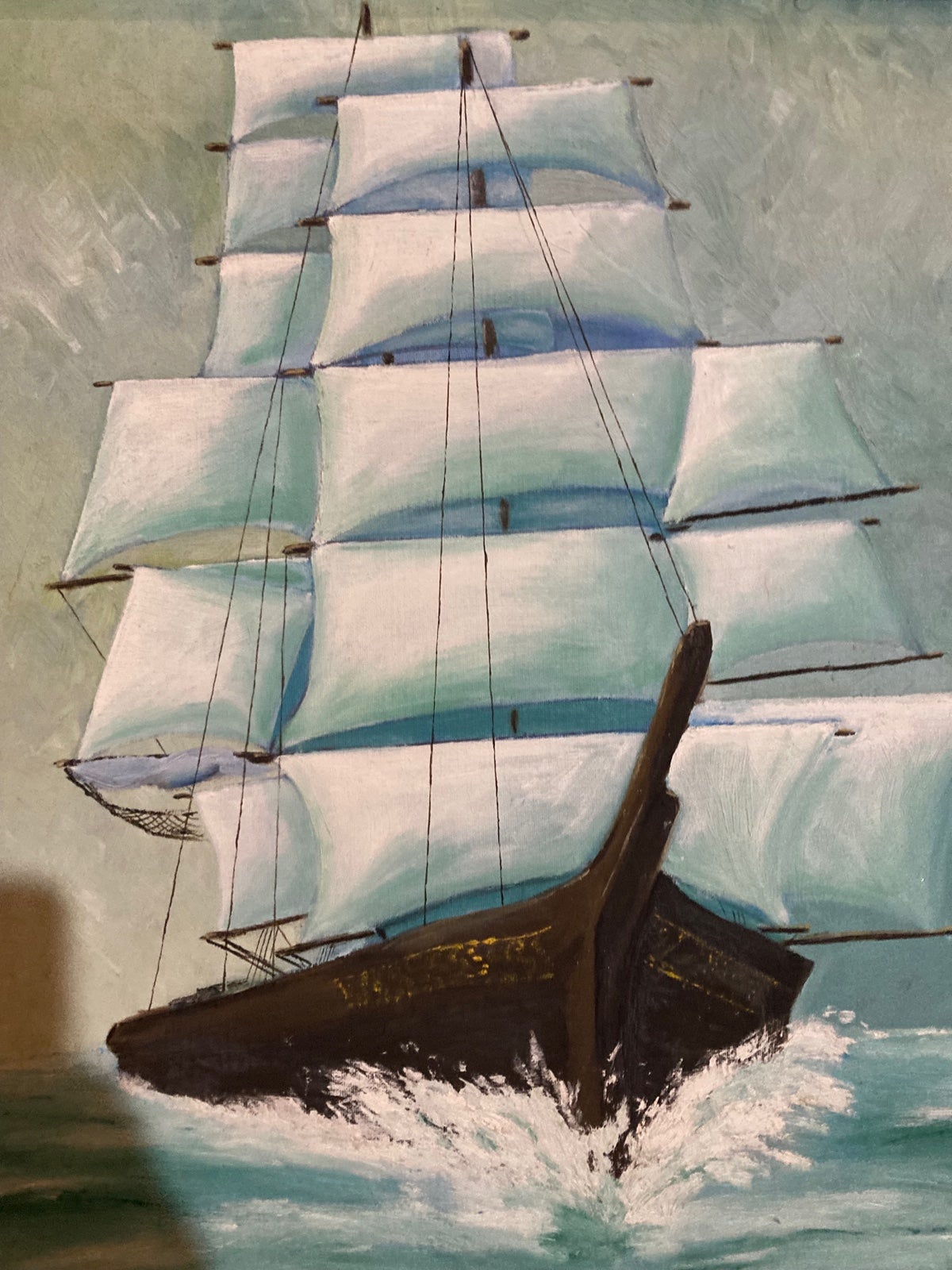 Ship portrait Beautiful Ship in action Brilliant