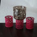 Fox Candle Pillar set In Forest Metal