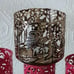 Fox Candle Pillar set In Forest Metal