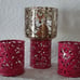 Fox Candle Pillar set In Forest Metal