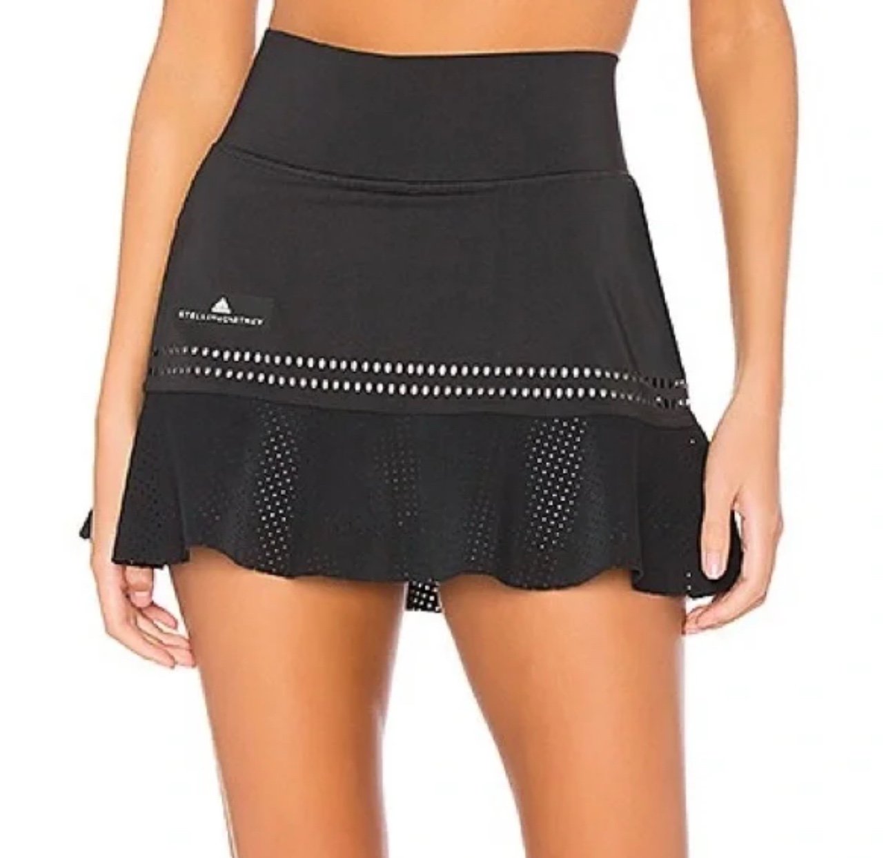 Adidas by Stella McCartney Black Barricade Tennis prep Mini Skirt XS sporty