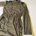 Diesel Black Gold Womens Parka Jacket Size XS Leather Trim Green