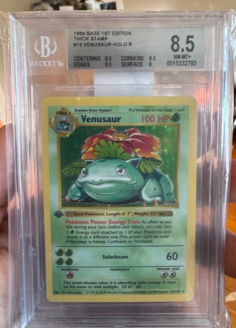 Venusaur First Edition Shadowless