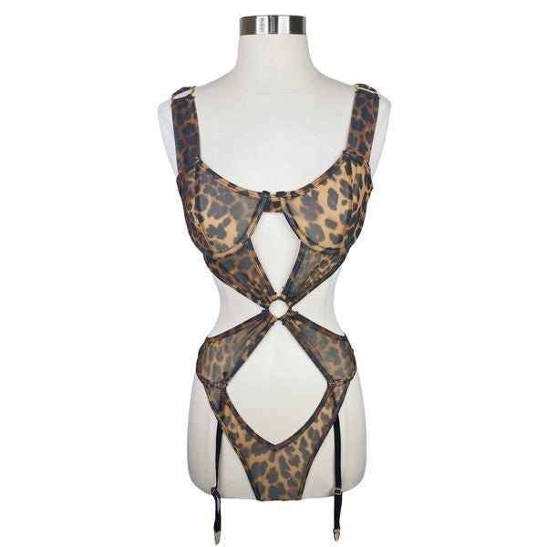 Forplay Spotlight On Me Leopard Print Teddy