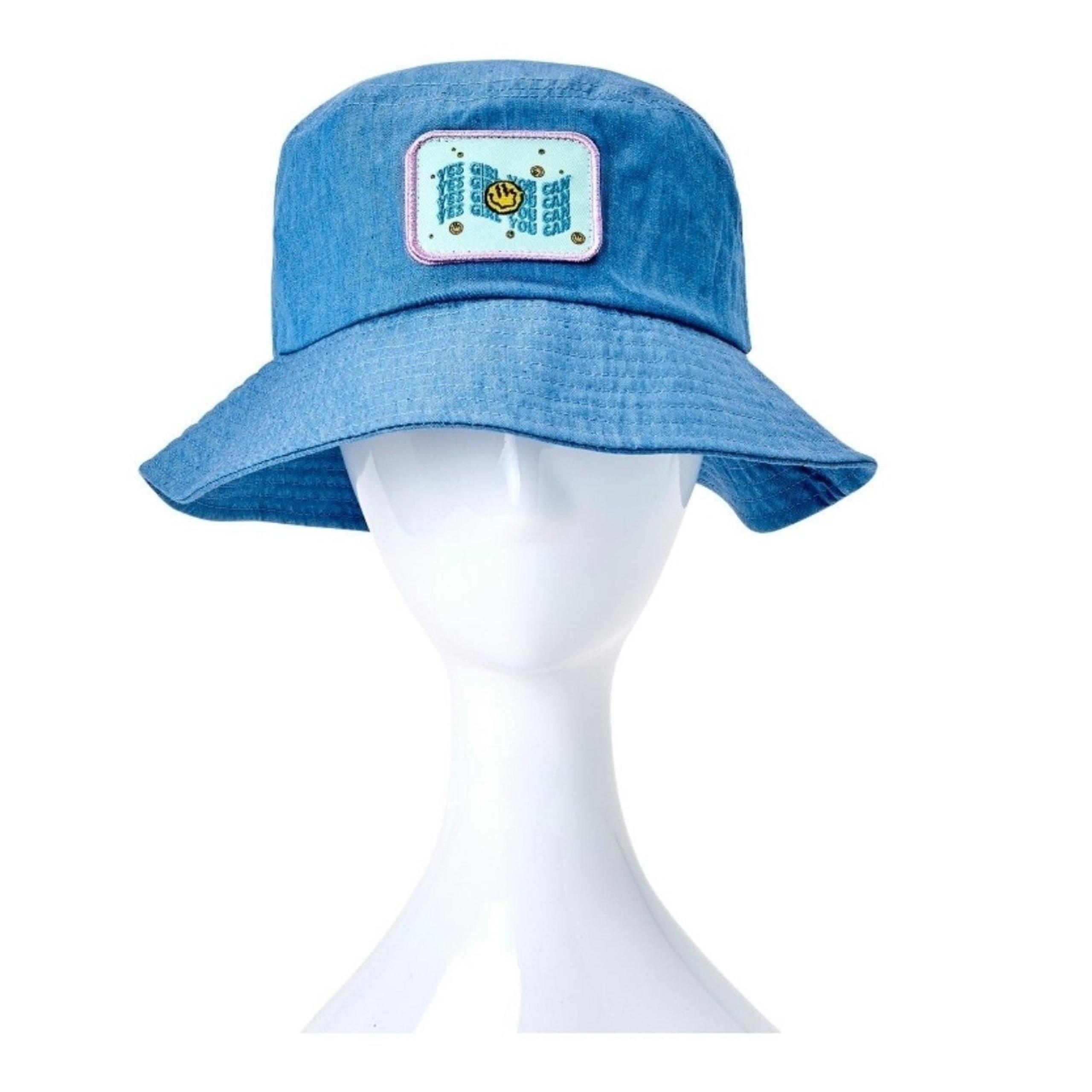 No Boundaries Adult Women's Blue Pick-a-Patch Bucket Hat