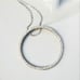 Zales Sterling diamond eternity circle necklace