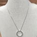 Zales Sterling diamond eternity circle necklace
