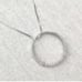 Zales Sterling diamond eternity circle necklace
