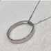 Zales Sterling diamond eternity circle necklace