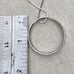 Zales Sterling diamond eternity circle necklace