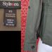 NEW STYLE & CO green jacket XS
