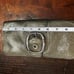 Coach Authentic Large Metallic Green Wristlet Wallet Patent Leather With Buckle